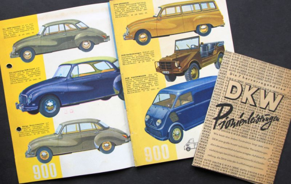 Auto-Union DKW Modelprogram 1959 Carbrochure (7391)